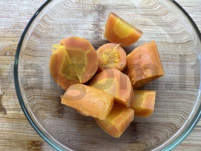 Morkų piure Žingsnis 4