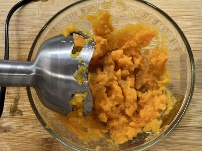 Morkų piure Žingsnis 5