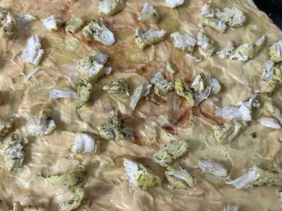 Pica su ananasais, sūriu ir vištiena Žingsnis 2