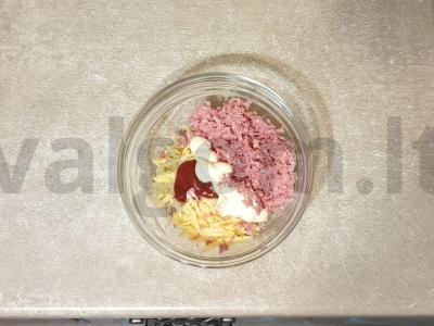 Karšti sumuštiniai orkaitėje „Skaniukai“ Žingsnis 4