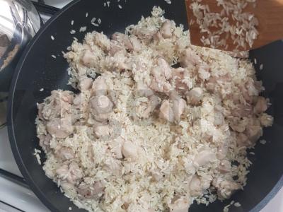 Ryžiai su vištienos filė Žingsnis 2