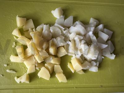 Žieminis salotas su daržovėmis ir dešra Žingsnis 4