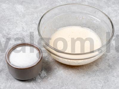 Klasikiniai šokoladiniai sausainiai Žingsnis 1