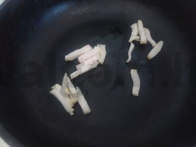 Keptas bulves su sviestu ir šonine Žingsnis 2