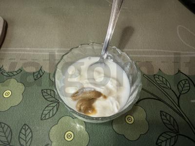 Sotūs blyneliai su kumpiu ir sūriu pusryčiams Žingsnis 1