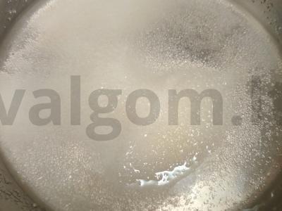 Apelsinų skiltelės ir vynuogės „Stiklinėje“ Žingsnis 3