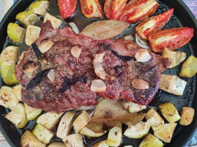 Kepta marmurinė jautiena su daržovėmis Žingsnis 4