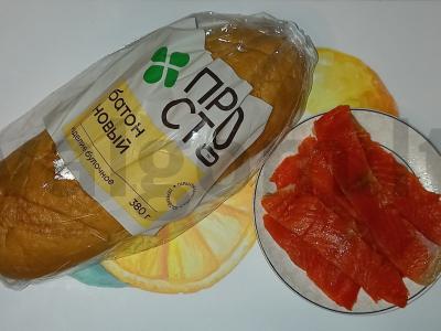 Užkandžių sumuštiniai su silke ir humusu Žingsnis 1