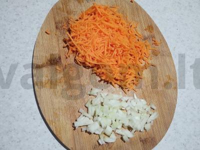 Bulvės su faršu ir morkomis Žingsnis 3