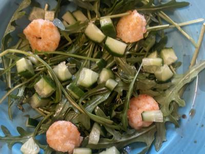 Salotas „Pavasaris“ su krevetėmis Žingsnis 4