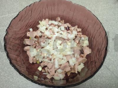 Salotas „Antis po kailiu“ Žingsnis 2