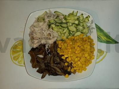 Miško skonis salotas Žingsnis 5