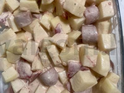 Kumpio ir bulvių apkepas Žingsnis 4