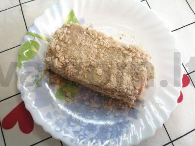 Nesaldus pyragas iš sausainių pagrindine nuotrauka