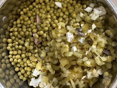 Salotas „Namų Olivier“ Žingsnis 4