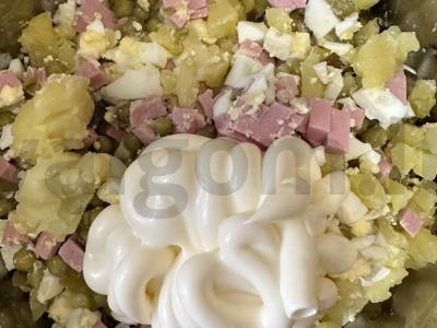 Salotas „Namų Olivier“ Žingsnis 6