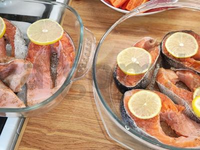 Kepta upėtakis su saldžiuoju pipiru Žingsnis 3