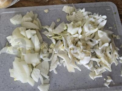 Kopūstų ir kepenų pyragėliai Žingsnis 4