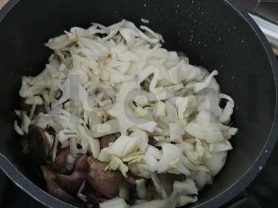 Kopūstų ir kepenų pyragėliai Žingsnis 5