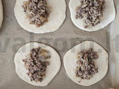 Kopūstų ir kepenų pyragėliai Žingsnis 12