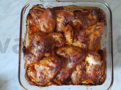 Vištienos sparneliai su prieskoniais ir česnaku Žingsnis 8