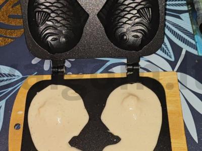 Pieniniai taiyaki su sūriu Žingsnis 8