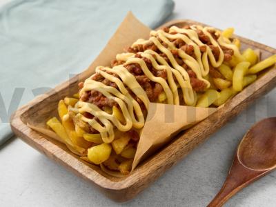 Meksikietiški bulvės su čili kon karne Žingsnis 6