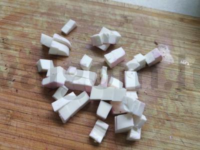 Salotos su burokėliais ir žirniais Žingsnis 2