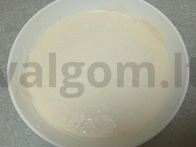 Blynai su kefyru ir verdančiu vandeniu Žingsnis 5