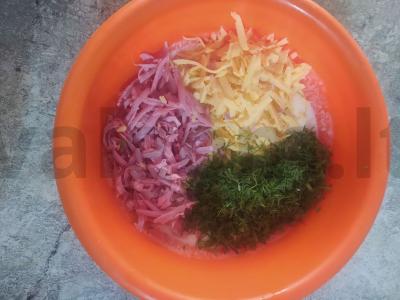 Sūrio lazdelės su dešra Žingsnis 3