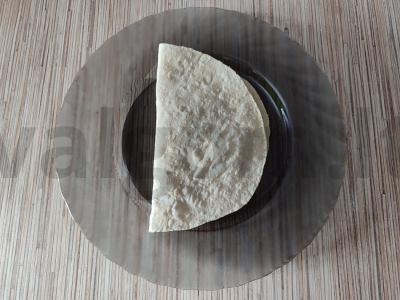 Kystybė iš lavašo su bulvėmis, dešra ir vištienos mėsa Žingsnis 7