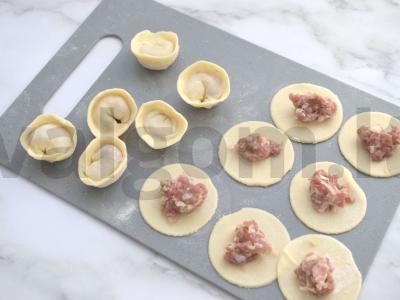 Namų virtiniai su kiauliena Žingsnis 6