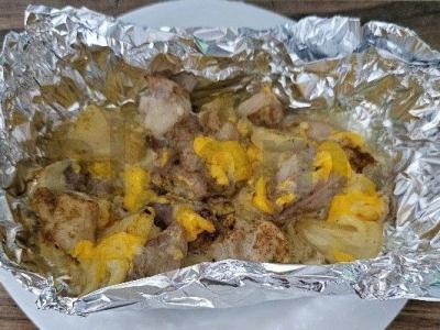 Vištienos krūtinėlė su konservuotais ananasais ir sūriu Žingsnis 8