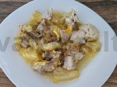 Vištienos krūtinėlė su konservuotais ananasais ir sūriu Žingsnis 9