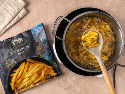 Kepti bulvytės su naminiu „Cezario“ padažu Žingsnis 1