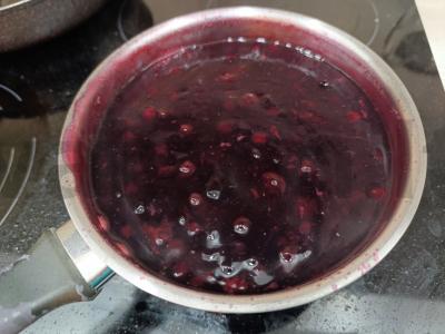 Šaldytų uogų kisielius Žingsnis 3