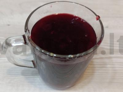 Šaldytų uogų kisielius pagrindine nuotrauka