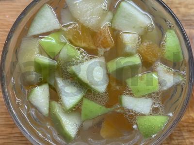 Vaisiai želė desertui Žingsnis 5