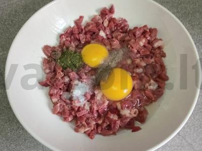 Vištienos širdelių blynai Žingsnis 3