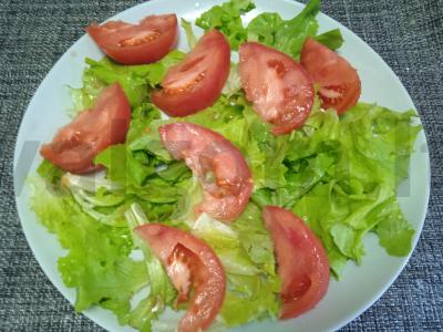 Salotas su baklažanu, minkštu varškės sūriu ir pitahaja Žingsnis 2