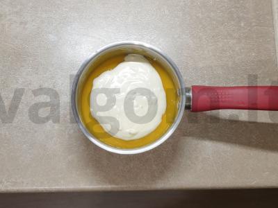 Mango ir balto šokolado musas Žingsnis 7