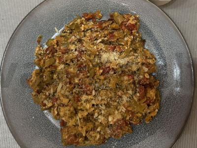 Kiaušinienė su daržovėmis ir sūriu Žingsnis 5