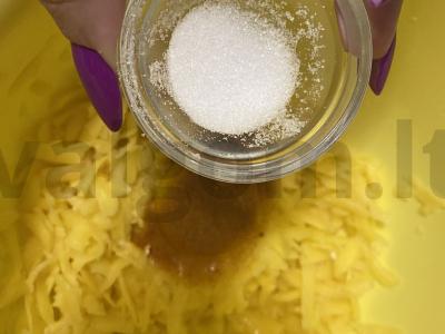 Bulvių krepšeliai su ikrais ir varškės sūriu Žingsnis 4