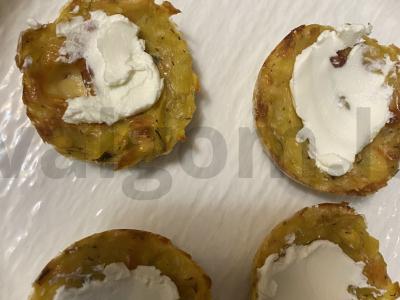 Bulvių krepšeliai su ikrais ir varškės sūriu Žingsnis 9