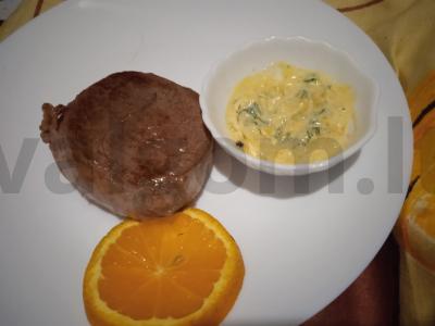 Jautienos steikas su apelsinų-grietinėlės padažu Žingsnis 5