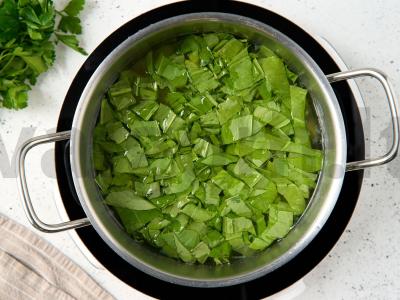 Šaltibarščiai iš rūgštynių Žingsnis 4