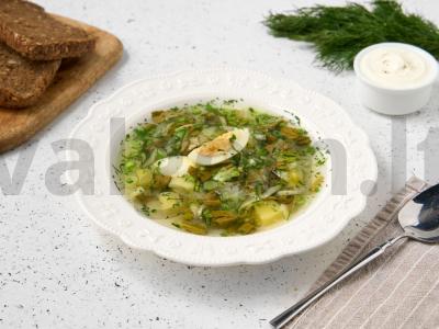 Šaltibarščiai iš rūgštynių pagrindine nuotrauka