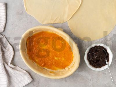 Pyragas su džiovintomis abrikosais, slyvomis ir citrina Žingsnis 12