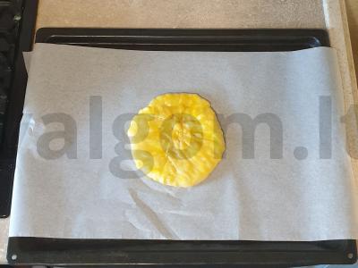 Smulkus pyragas su kopūstais ir kiaušiniu Žingsnis 9