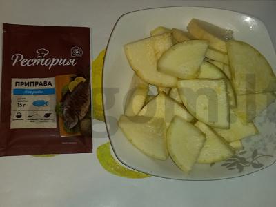 Žuvinė žuvis grietinėlės padaže Žingsnis 2